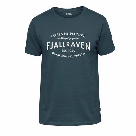 Fjallraven 1960 Logo Póló Akció - Sötétkék Ruhák Sötétkék GWB482905